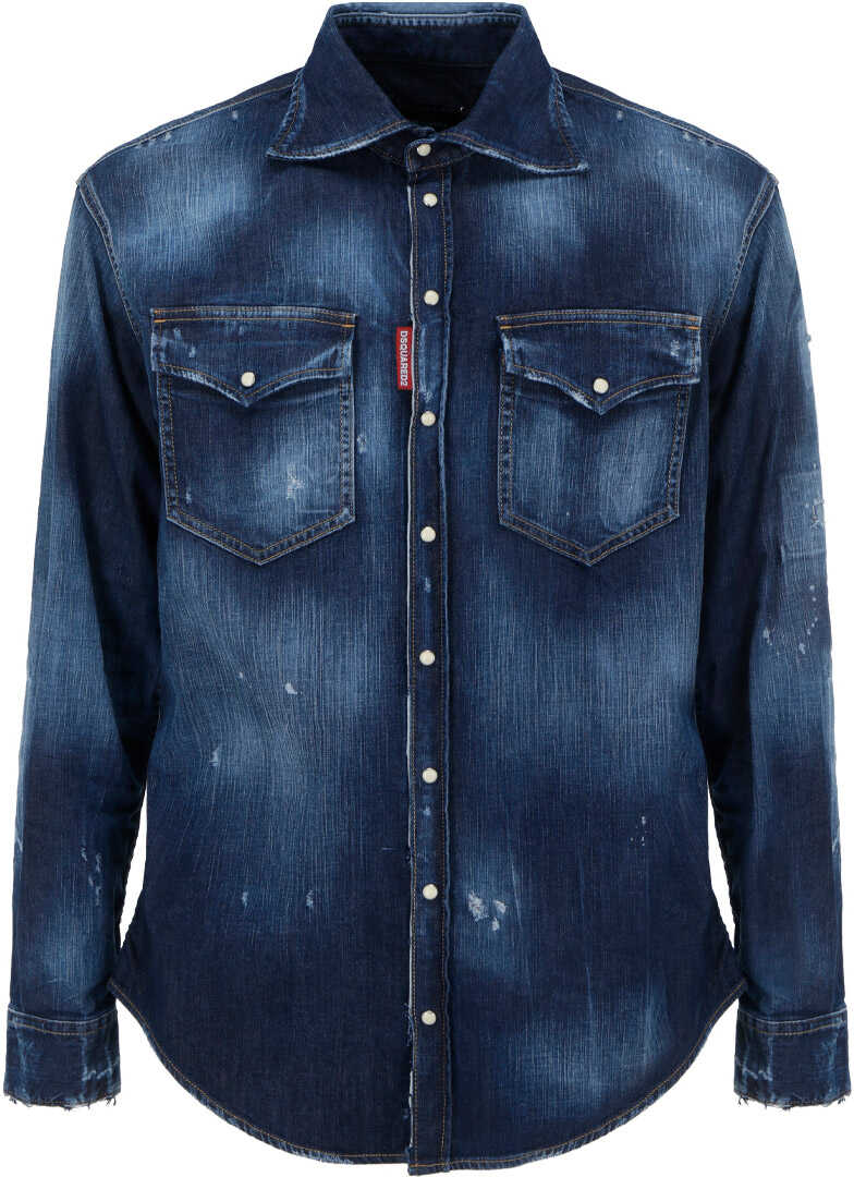 DSQUARED2 Shirt S71DM0539S30341 DENIM BLUE