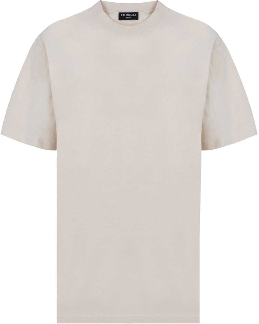 Balenciaga T-Shirt 681045TLVH9 CHALKY WHITE/BLACK