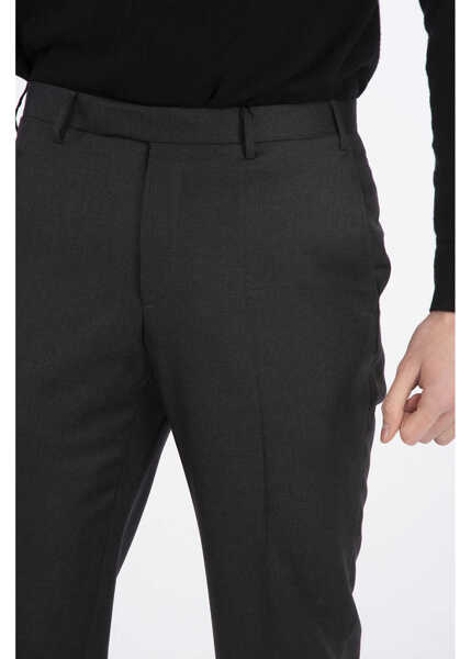 Pantaloni eleganti CORNELIANI Trend 4 Pockets Virgin Wool Pants Gray Barbati (BM 8759631) 3