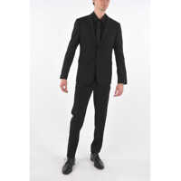 Costume Virgin Wool Side Vents Peak Lapel 2-Button London Suit Barbati