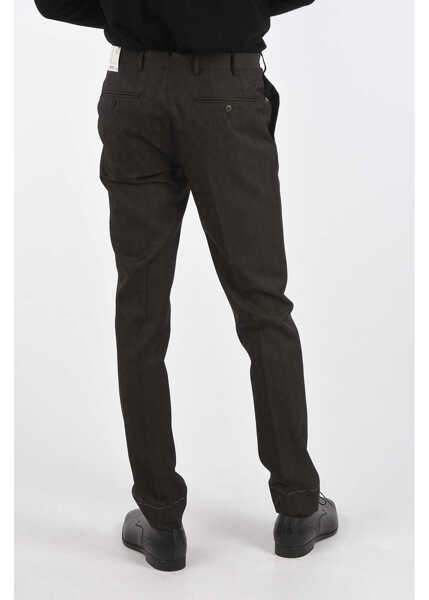 Pantaloni eleganti CORNELIANI District Check Academy Pants Brown Barbati (BM 8759907) 2