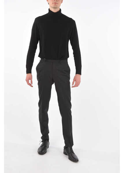 Pantaloni eleganti CORNELIANI Trend 4 Pockets Virgin Wool Pants Gray Barbati (BM 8759943) 4