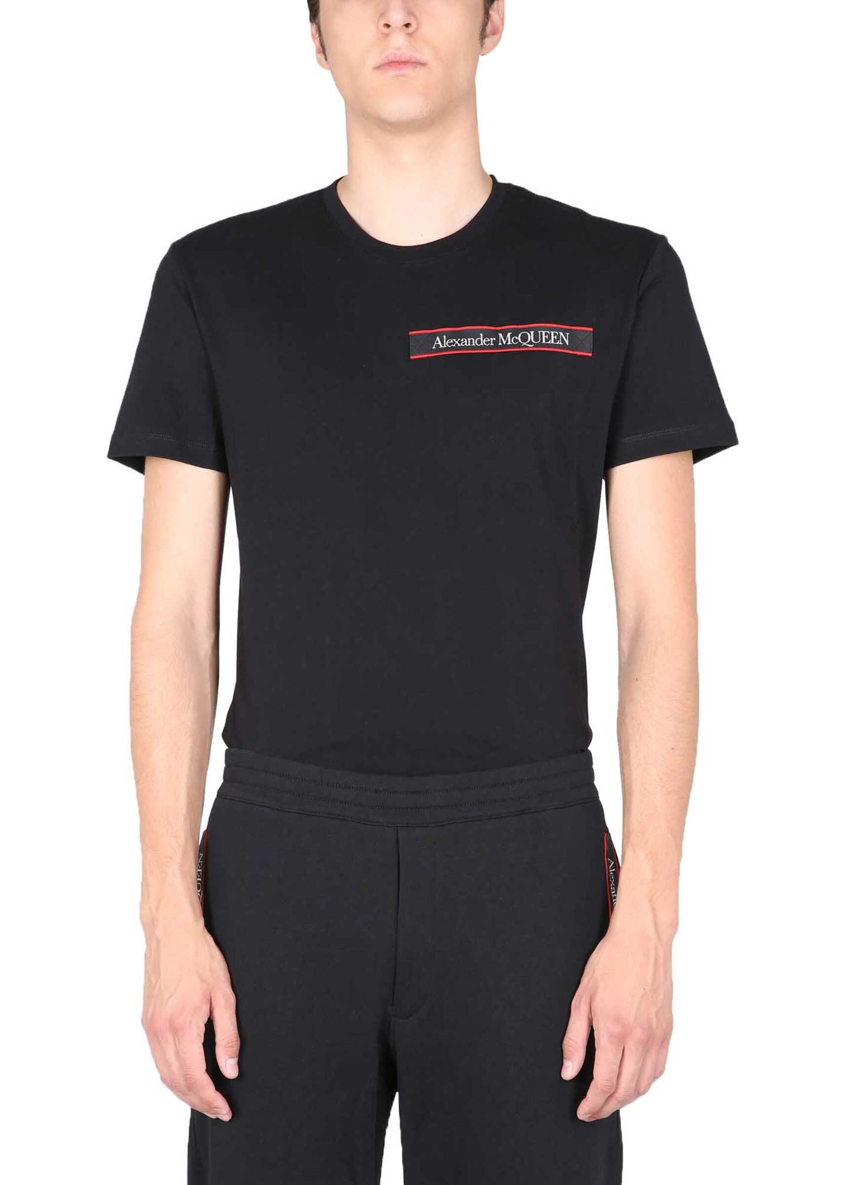Alexander McQueen Crew Neck T-Shirt 642662_QRX740901 BLACK