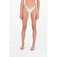 Bikini Iridescent Logo Printed Tie Side Bikini Bottom Femei