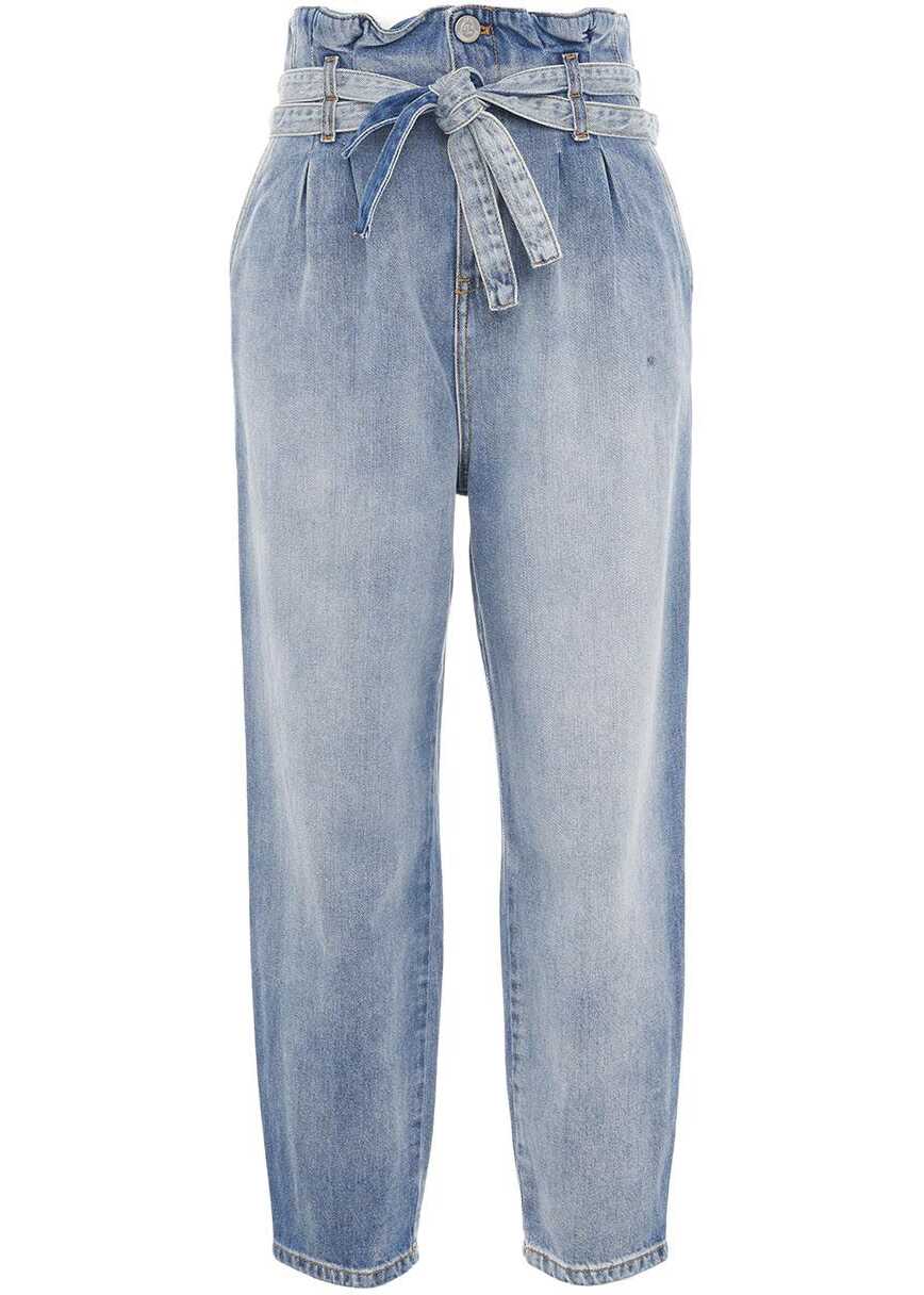 GAëLLE Paris Jeans with double belt Blue