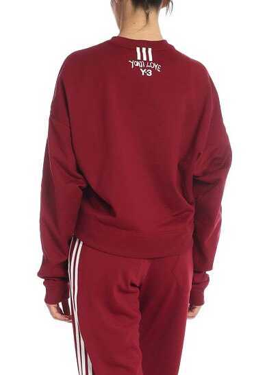 Bluze de trening Y-3 Cropped Yohji Love Sweatshirt DY7230 Burgundy Femei (BM 8761470) 4