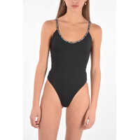 Costume de baie intregi Branded Tape One Piece Swimsuit Femei