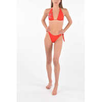 Bikini Dama - Bikini Karl Lagerfeld Triangle Top Bikini With Print Red Femei (BM 8762007) - B-mall.ro