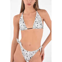 Sutiene All Over Printed Triangle Bikini Top Femei