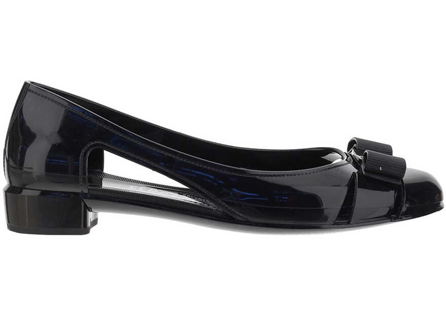 Salvatore Ferragamo Vara Jelly Shoes 726363 BLACK