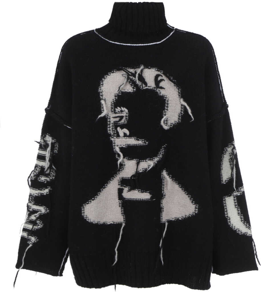 MM6 Maison Margiela Sweater S62GP0049S17852 BLACK INTARSIA