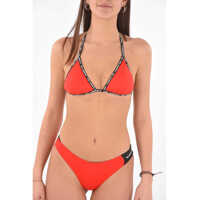 Sutiene Triangle Branded Tape Bikini Top Femei