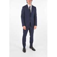 Costume Zzegna Wool Side Vents Belt Loops 2-Button Suit Barbati