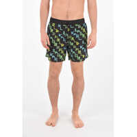 Bermude Printed Neon Aop Swim Shorts Barbati