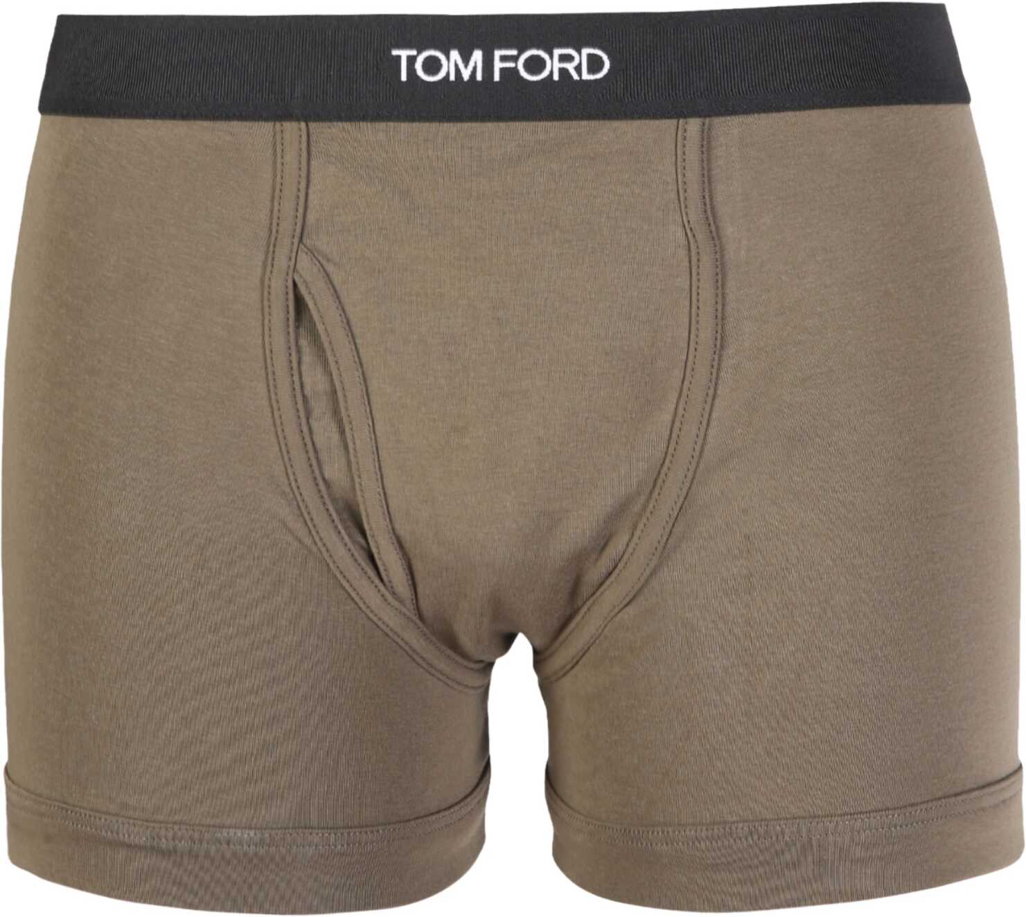 Tom Ford Boxers With Logo Band T4LC31040_304 GREEN