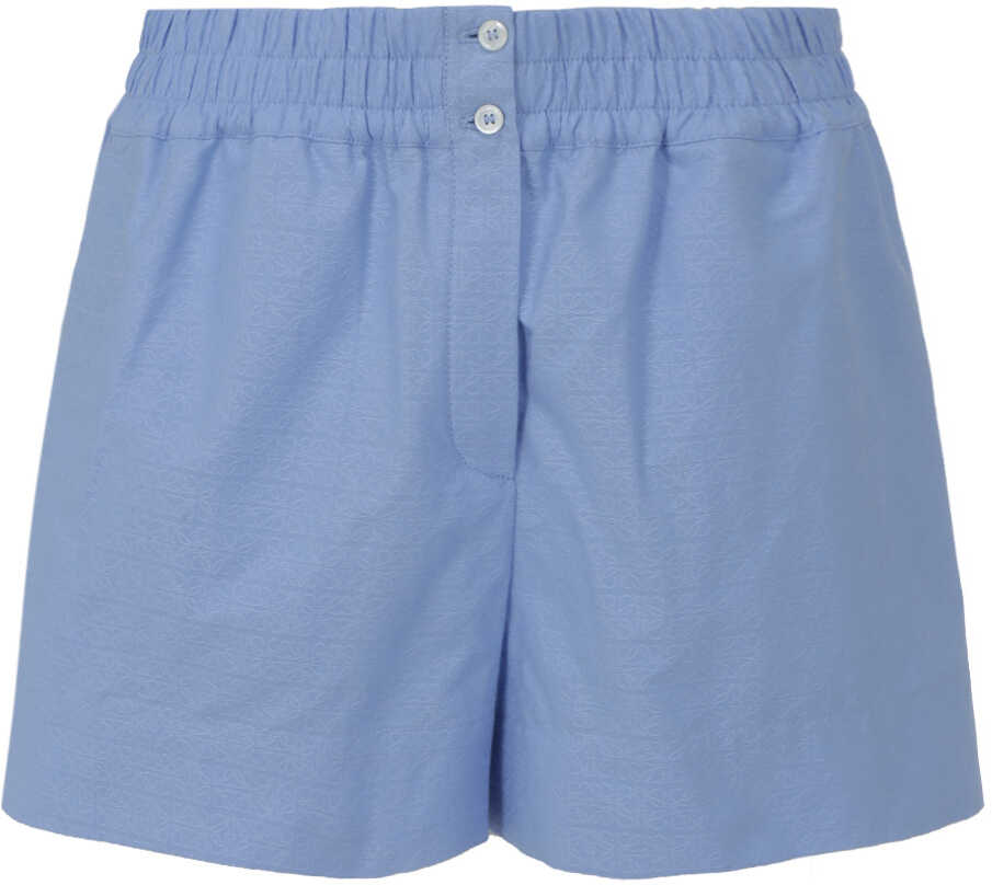 Loewe Anagram Jacquard Shorts S359Y04X39 BABY BLUE