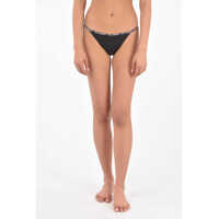 Bikini High Cut Bikini Bottom With Logo Band Femei