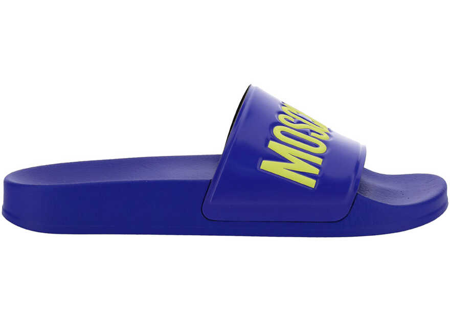 Moschino Slide Shoes MB28022G0EG10 BLUETTE/GELSOMINO/MARE