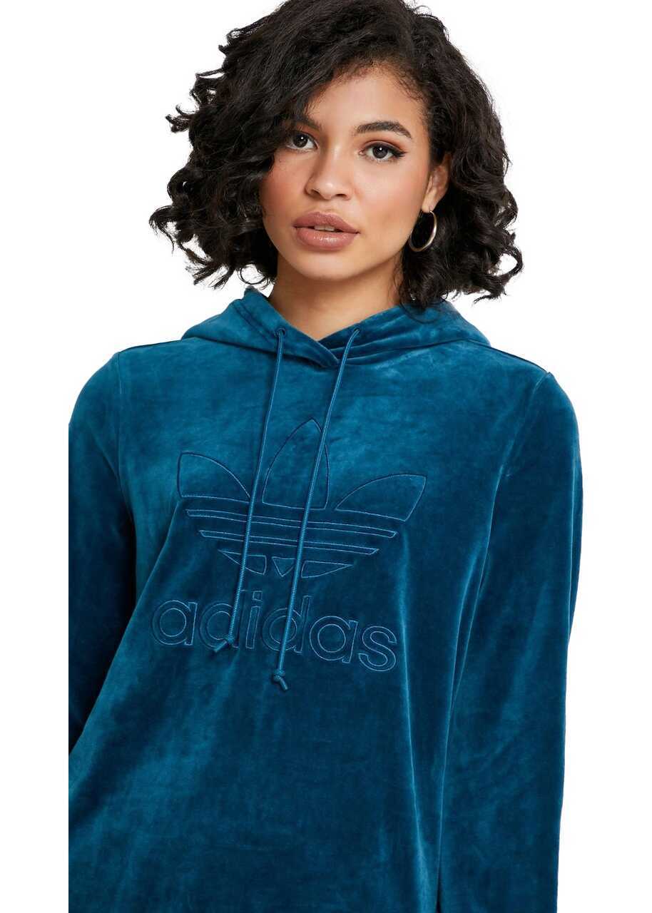 Hanorace adidas Originals Flared Sleeve Sweatshirt ED4735 Blue Femei (BM 8776965) 2