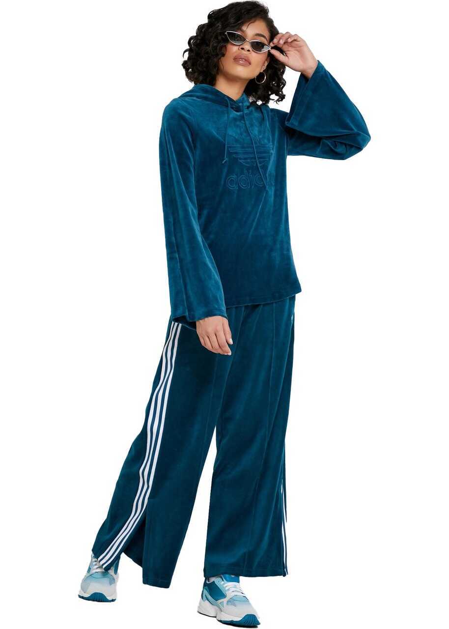 Hanorace adidas Originals Flared Sleeve Sweatshirt ED4735 Blue Femei (BM 8776965) 5