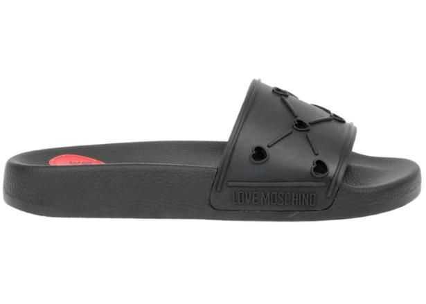 Papuci Moschino Love Rubber Slides Black Femei (BM 8777091) 3