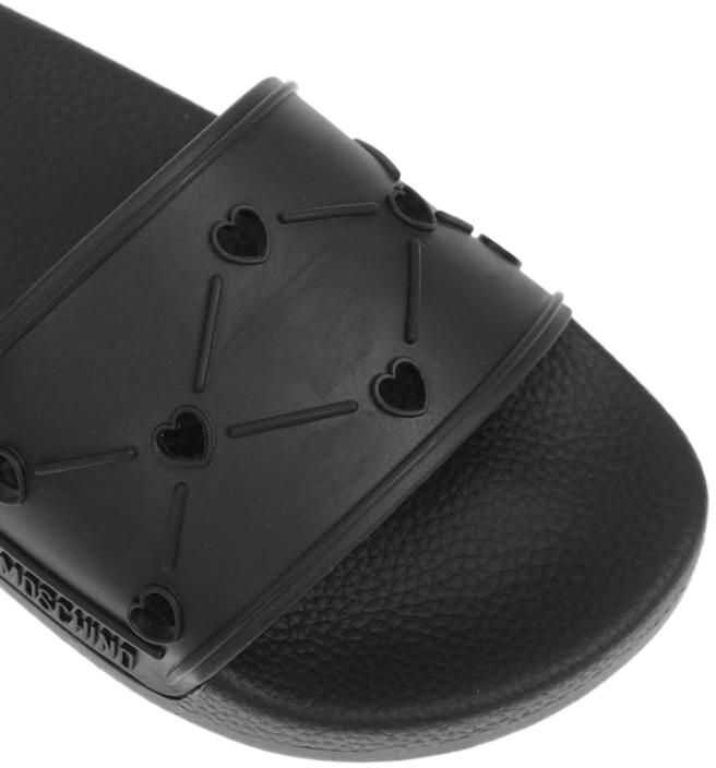 Papuci Moschino Love Rubber Slides Black Femei (BM 8777091) 4