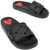 Moschino Love Rubber Slides Black