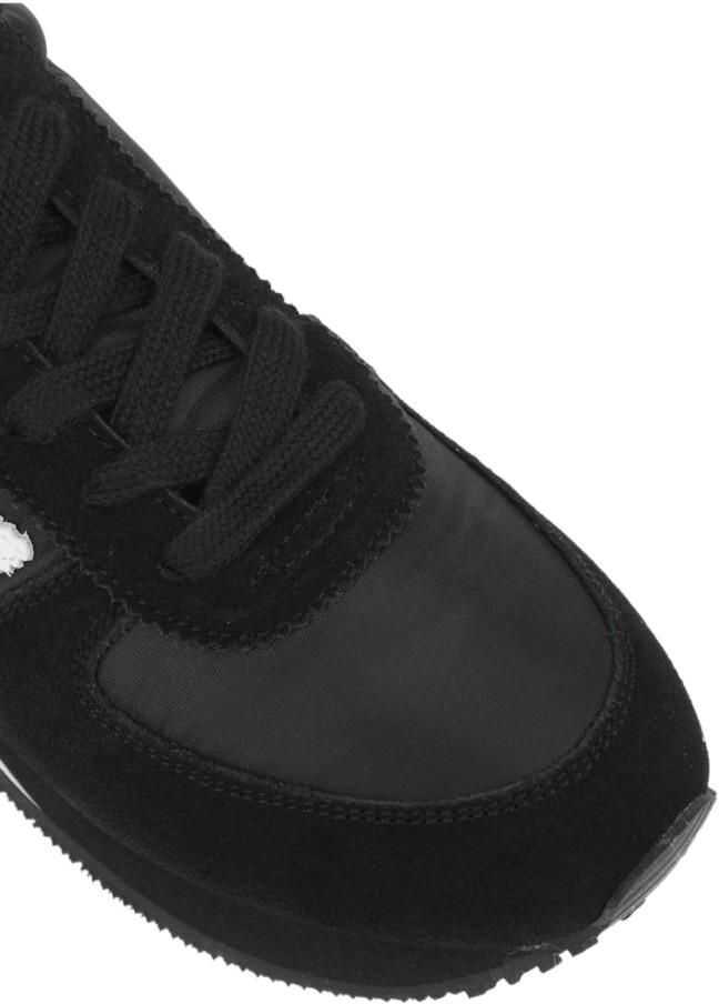 Sneakers Moschino Love Embroidered Logo Walk 25 Sneakers With Suede Details Black Femei (BM 8777100) 4