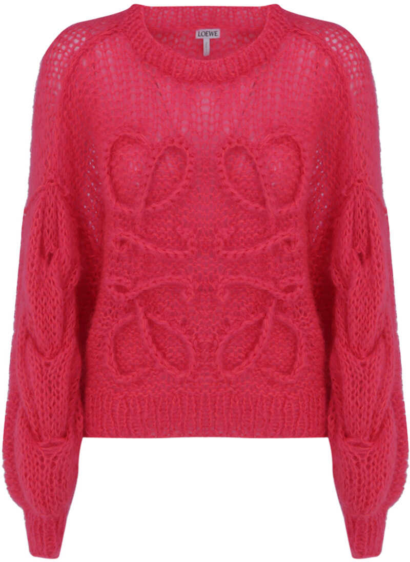 Loewe Angram Mohair Sweater S359Y14K67 FLUO PINK