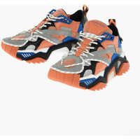 Sneakers 205W39Nyc Leather And Fabric Strike 205 Sneakers Barbati
