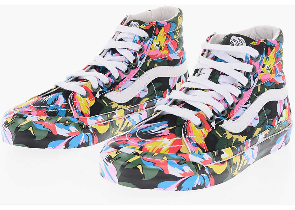 Kenzo Vans Floral Patterned Og Sk8-Hi Lx High Top Sneakers Multicolor