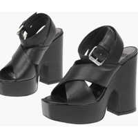 Sandale cu toc 12,5Cm Leather Sa-Julia Open Toe Lace Up Sandals Femei