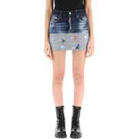 Fuste Denim Mini Skirt Femei