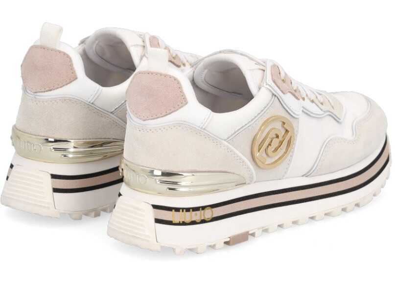 Sneakers Liu Jo Maxi Wonder 24 BA2053PX10201111 White/Beige Femei (BM 8782950) 4