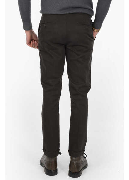 Pantaloni casual CORNELIANI Stretch Cotton Moro Pant Brown Barbati (BM 8783526) 2