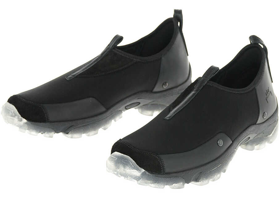 A-COLD-WALL* Leather And Neoprene Slip On Sneakers Black A-COLD-WALL*