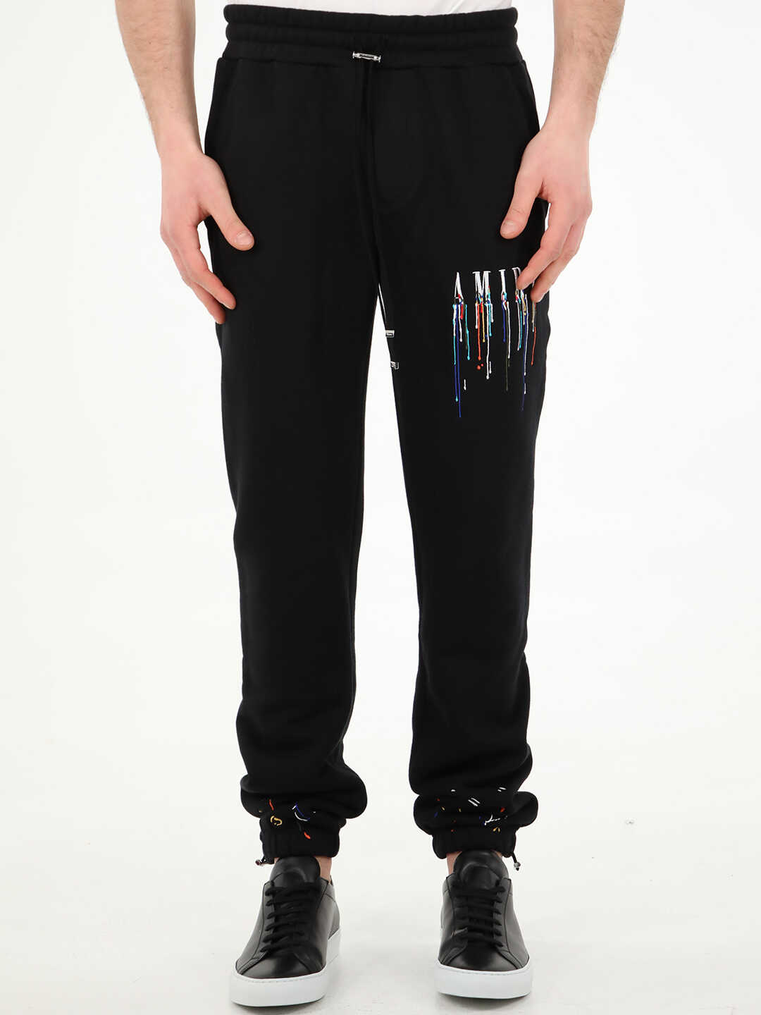 AMIRI Paint Drip Sweatpants PS22MJL035 STH Black