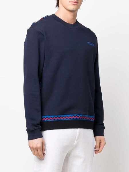 Bluze MISSONI BEACHWEAR Crew Neck Sweatshirt BLUE Barbati (BM 8785041) 4