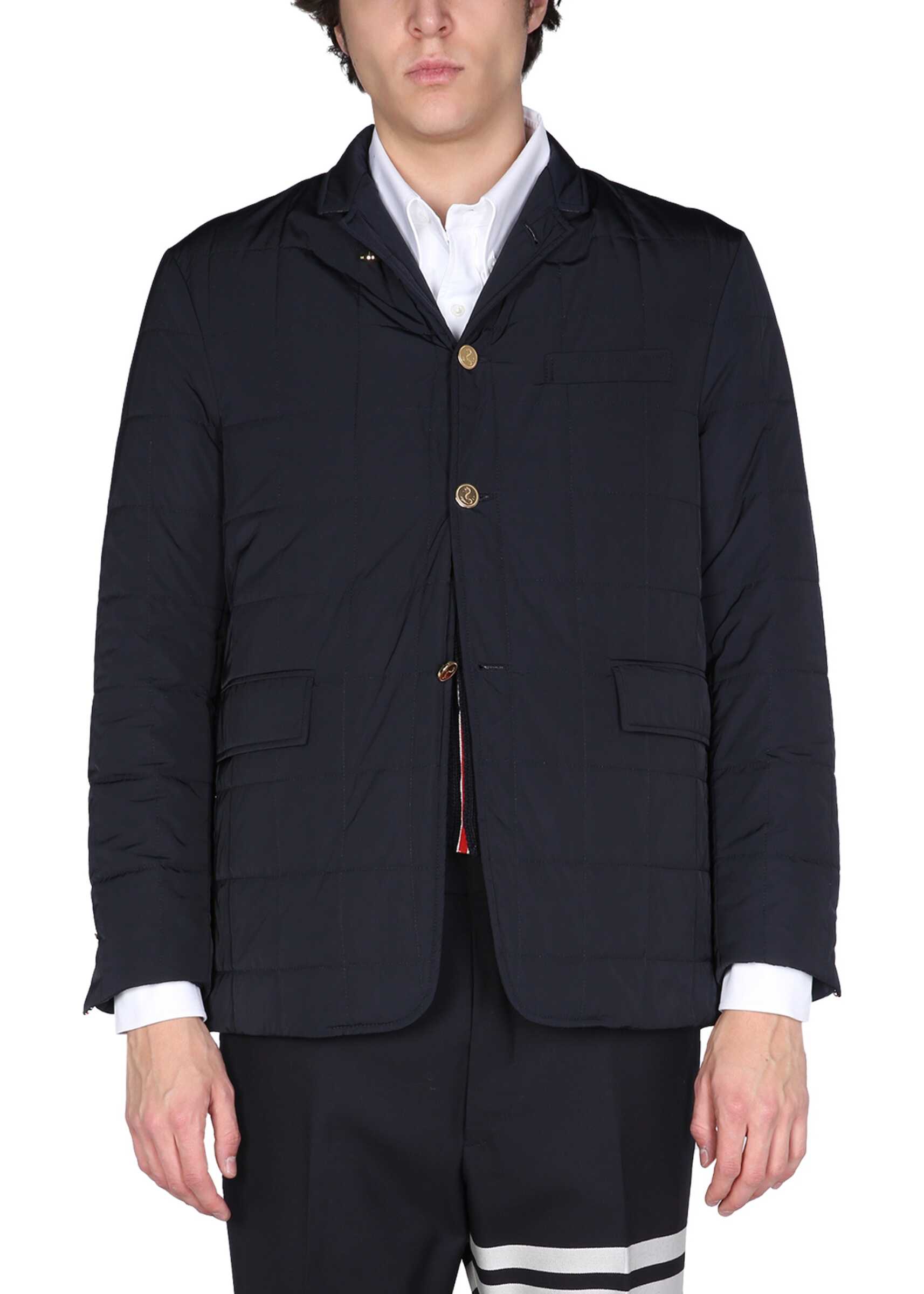 Thom Browne Crew Neck Down Jacket MJD080X_07259415 BLUE