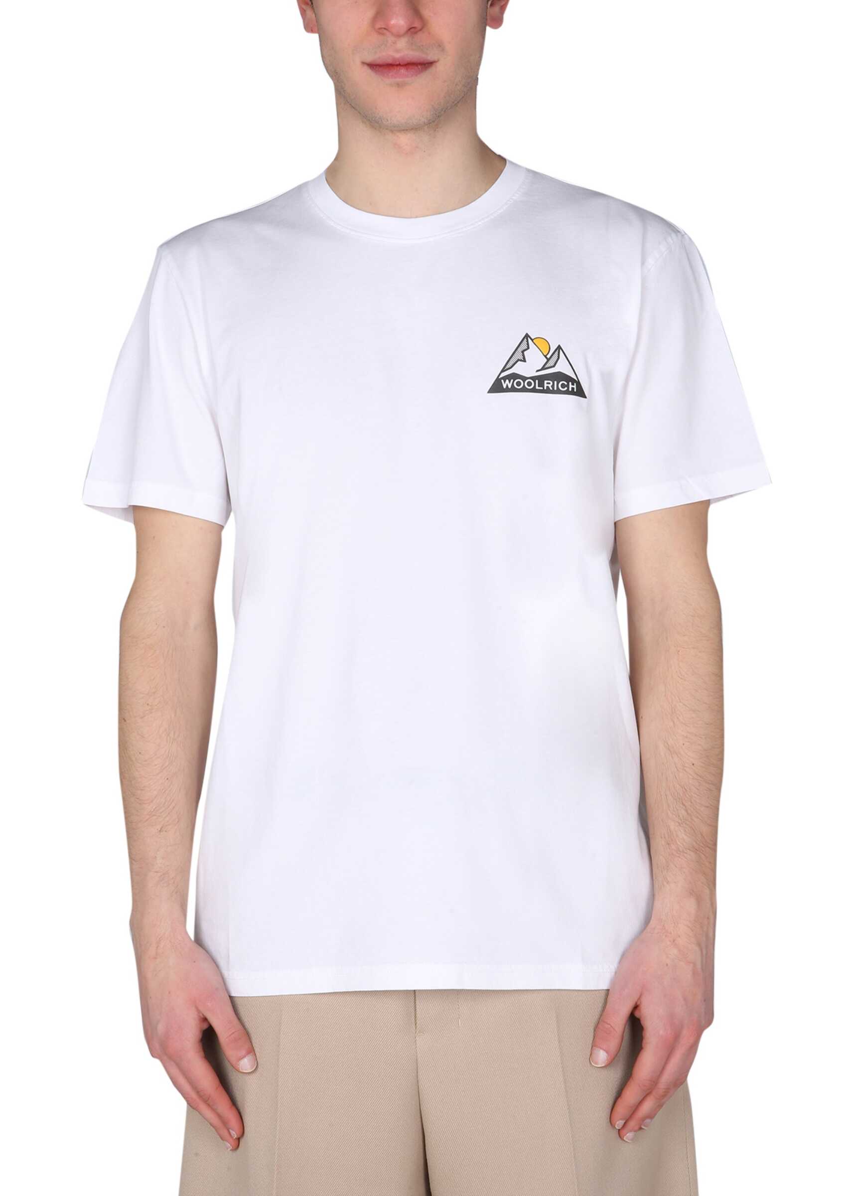 Woolrich Crew Neck T-Shirt CFWOTE0061MR_UT29268041 WHITE