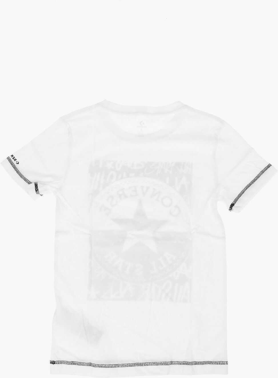 Tricouri Converse All Star Chuck Taylor Printed T-Shirt White Baieti (BM 8785929) 3