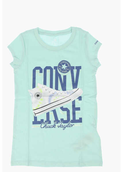 Tricouri Converse All Star Chuck Taylor Mixi Printed Front T-Shirt Green Baieti (BM 8785938) 1