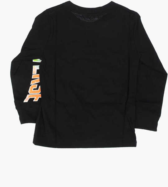 Tricouri Converse All Star Chuck Taylor Printed T-Shirt Black Baieti (BM 8785947) 3