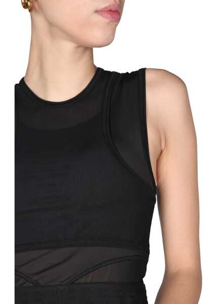 Bluze MCQ Alexander McQueen Panelled Sport Top BLACK Femei (BM 8789199) 3