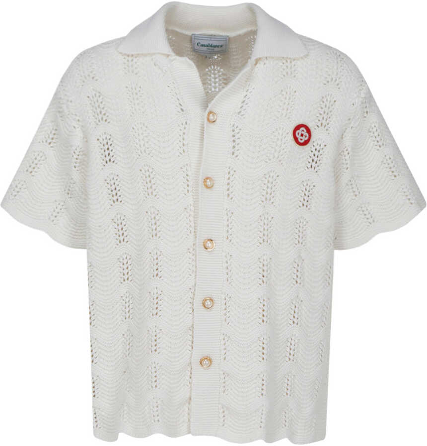 Casablanca Polo Shirt MS22KW136 OFF WHITE