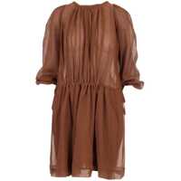 Rochii scurte See By Drawstring Cotton Blend Shirt Dress Femei