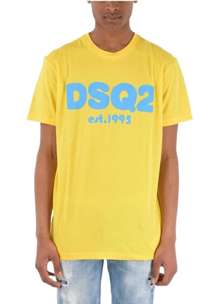 DSQUARED2 Crew-Neck Cool Fit T-Shirt Yellow