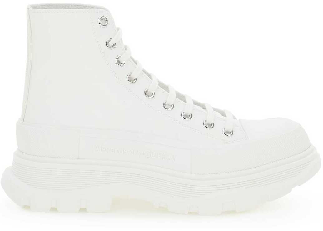 Alexander McQueen Tread Sleek Boots WHITE WHITE