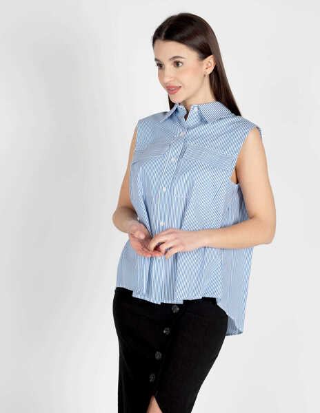 Camasi casual Pinko Attutire 1V10LW Biay Femei (BM 8798169) 3