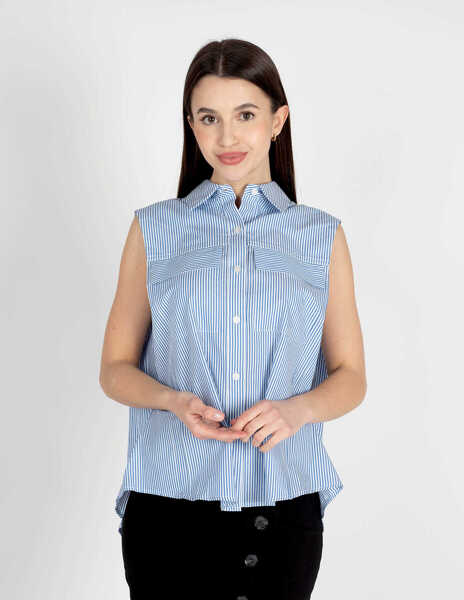 Camasi casual Pinko Attutire 1V10LW Biay Femei (BM 8798169) 6